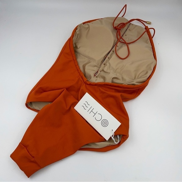 New! Ochie Diana button front halter one piece 12904 - Picture 3 of 8